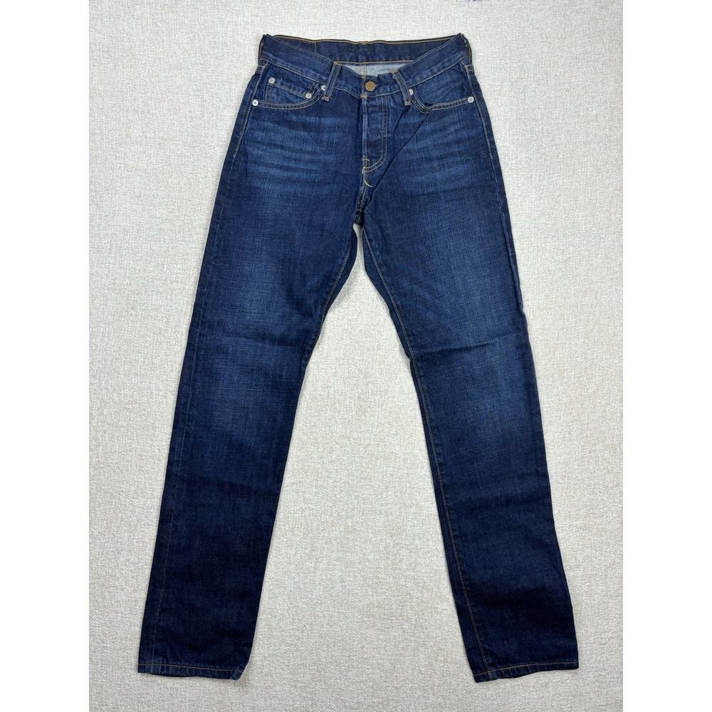 Levis Womens Denim Straight Leg Jeans Size 25x32 Blue .